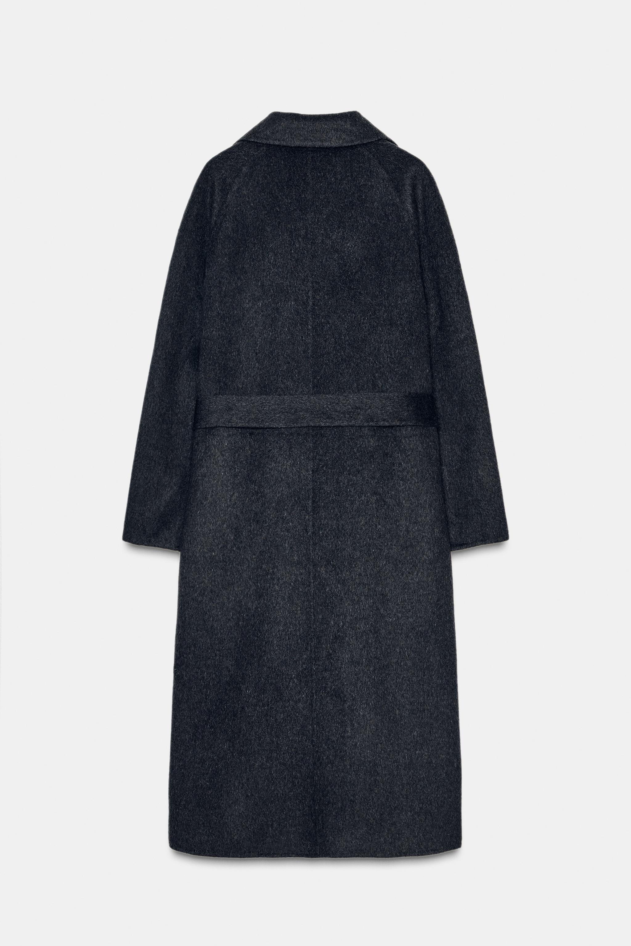 LONG WOOL COAT WITH BELT